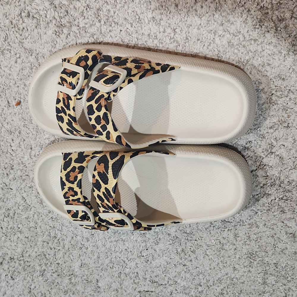The Cloudies Leopard Sandals